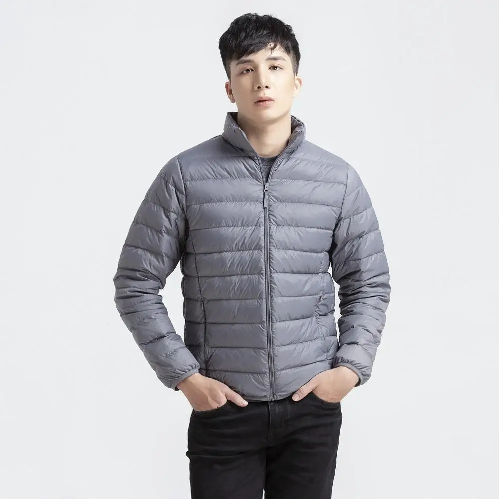 New Vietnam Design 90% White Duck Down 10% feather Jacket Long Sleeve Stand Collar  Winter Ultra Light Duck Down Jacket