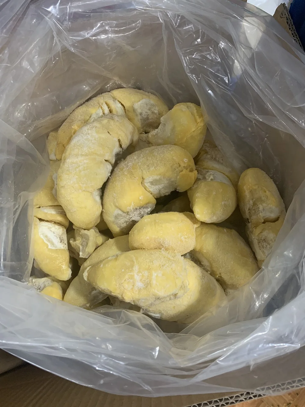 Желтая замороженная обработка сладкий вкус высокое качество срок годности 12 месяцев обычное культивирование замороженное дурийное мясо из