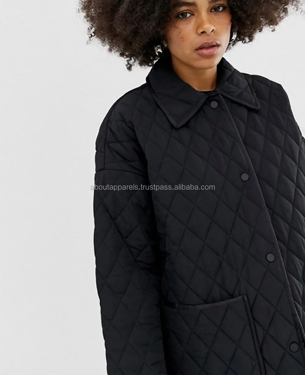Bulk Custom Winter Coat Windbreak Padded women Jacket Light Weight Jacket ,New Stylish Women Quilted Long Line Quailed Puffer