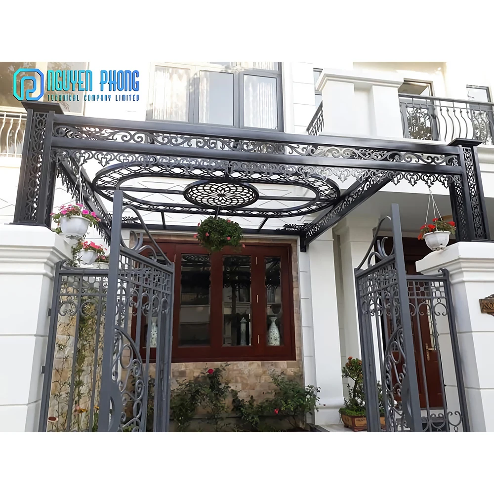 Лучшие товары вьетнамский поставщик кованые металлические тенты для навеса цены на
