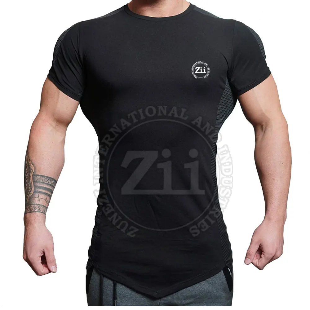 Quick Dry Gym Wear Men Fitness T-Shirts Low MOQ Sports Wear Men Fitness T-Shirts In Low Price