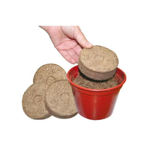 Russian Pressed peat moss briquette tablet for growing seedlings