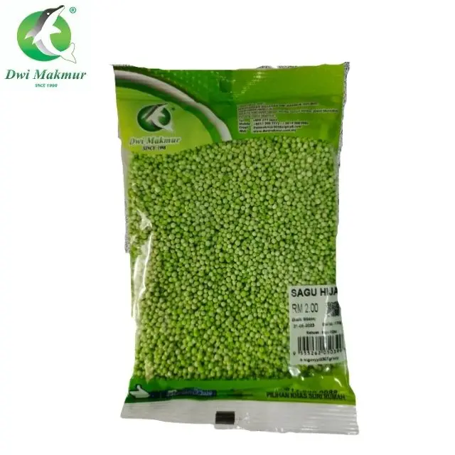 Best Price High Quality 10x170g green small sago green tapioca pearls for bubble tea milk tea cake from Malaysia