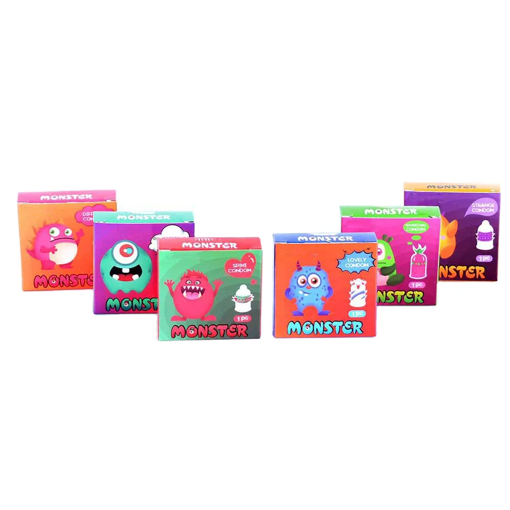 more funny special sex toy natural latex spike condom