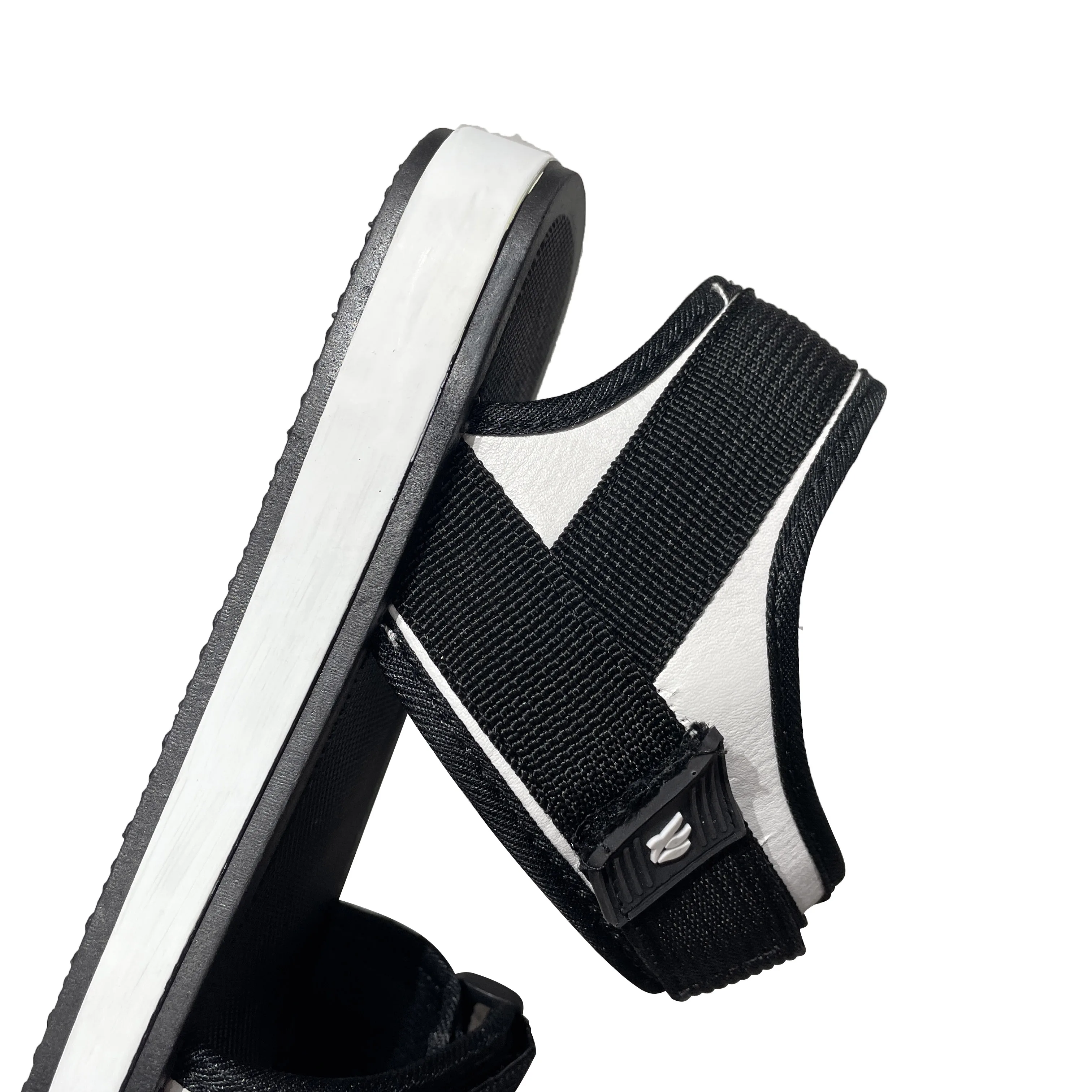 
New fashion hot sell webbing sandals for Women Flat With Open Toe Ankle Strap Plain Sandals 