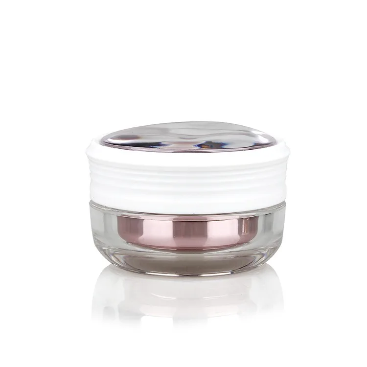 
European Warehouse Ready to Ship 15G Colorful Mushroom Shape Cosmetic Cream Acrylic Jar 