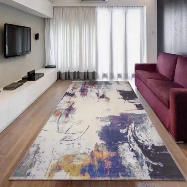 handmade rug hand tufted rugs of high-end luxury hotel room corridor restaurant