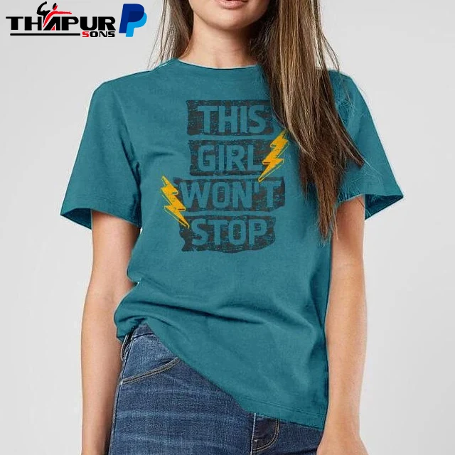 Wholesale Short Sleeve 100% Cotton 180g Casual T-Shirt With Custom Logo Print