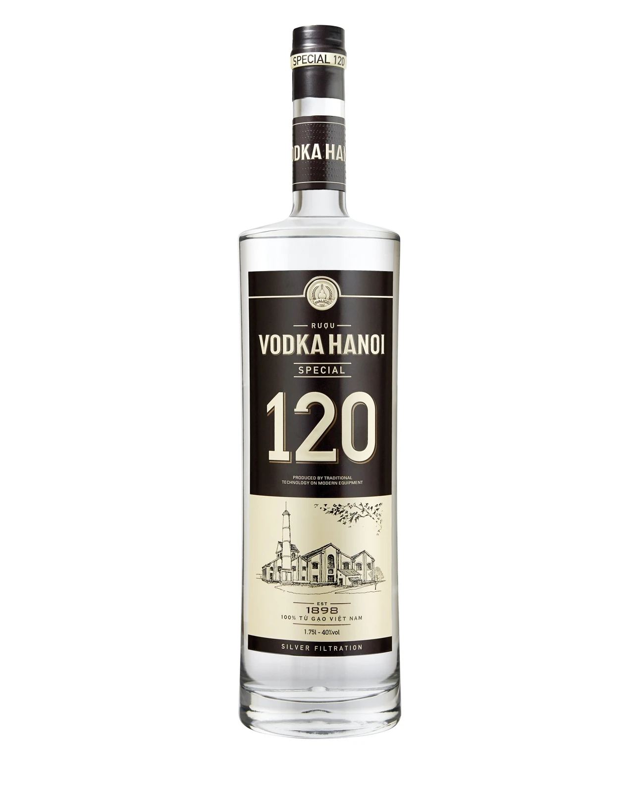 Высокое качество дух Вьетнама 40% 1.75L halico завод водка в Специальный Серебряный фильтрации