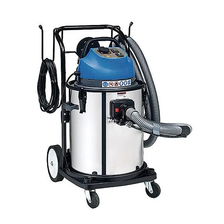 Dust extractor with manual vacuuming