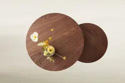 Hair Pin Side Table Walnut or oak Make of Walnut or oak Suitable for Living Room Sofa Side Bedroom