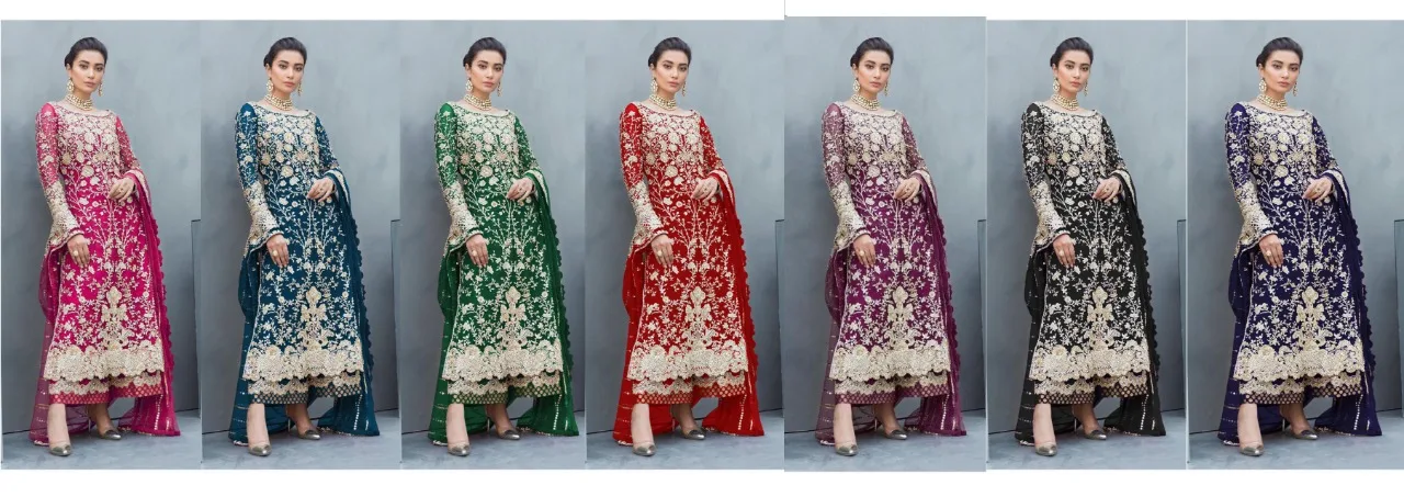 Новый пакистанский дизайн модный дизайнерский индийский лужайный льняной хлопковый жоржет костюмы из 3 частей доступны по оптовой цене