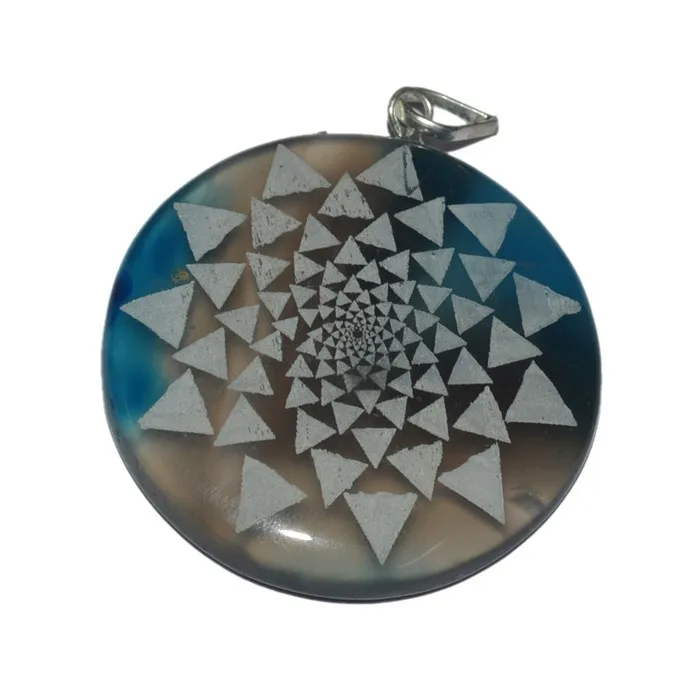 Получить Onloine 3D Shree Yantra Выгравированные кулоны: кулоны для