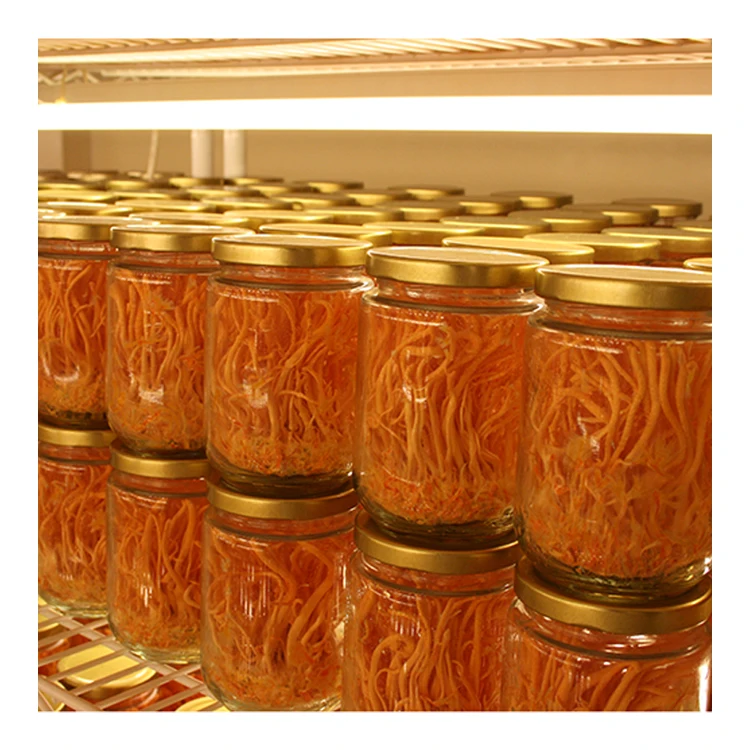 Organic Dried Cordyceps Militaris Mushroom Flower