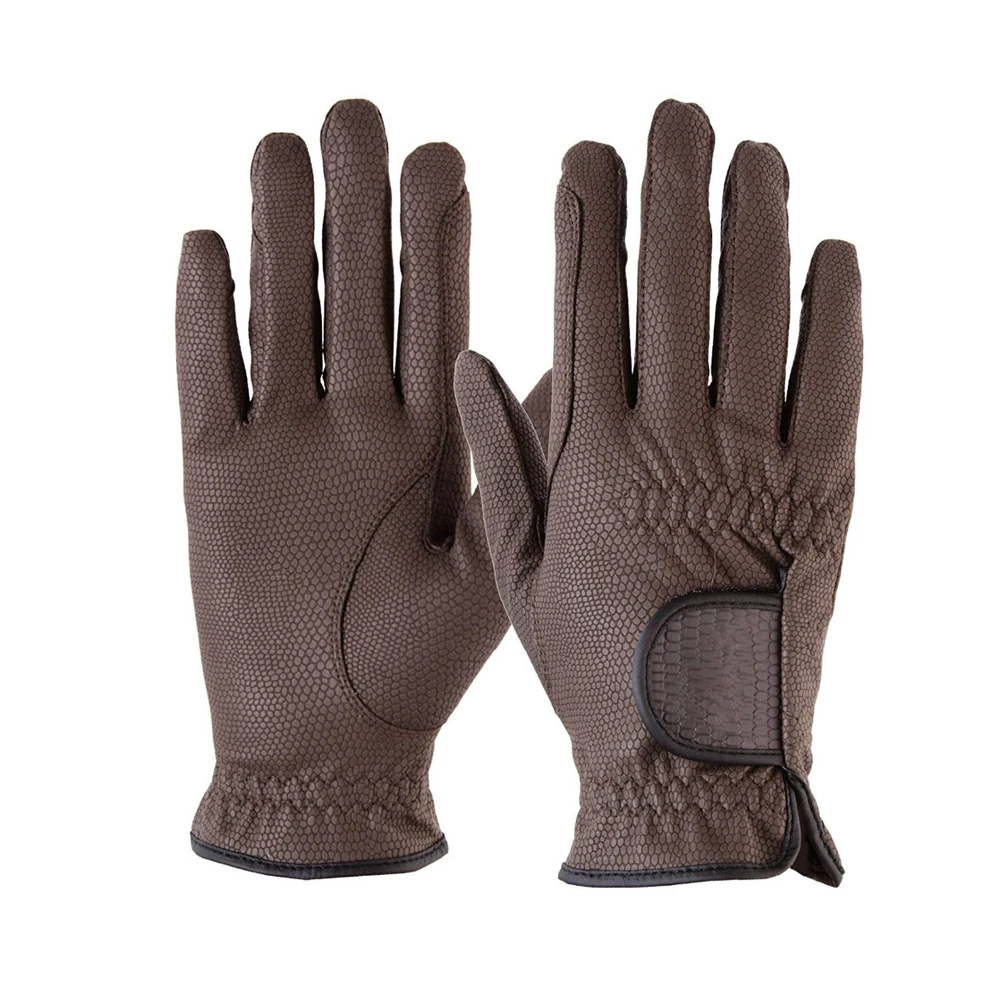 
Wholesale Low Price High Grain Leather Horse Riding Gloves 