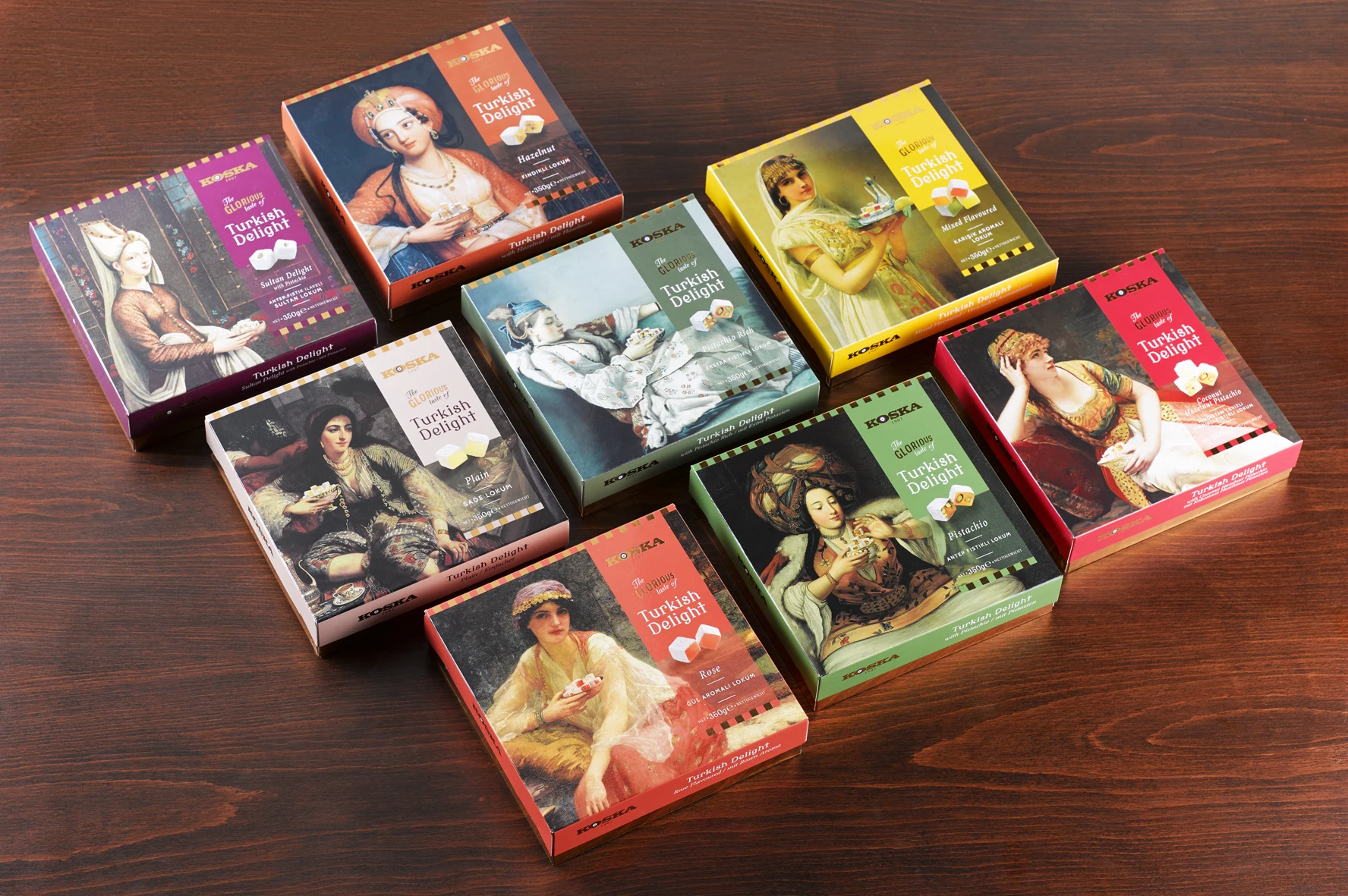 Best Selling Wholesale Product - Turkish Delights - 350 g Mixed Nut Turkish Delight with Pistachio, Hazelnut and Coconut