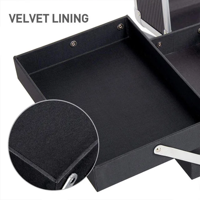 
Professional Nail Polish Organizer Large Makeup Train Case 