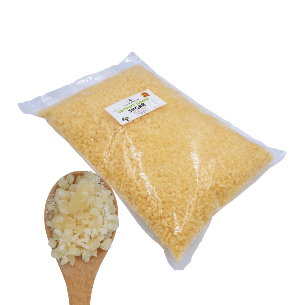 Thailand Premium Healthy Granular Coconut Flower Sugar 2 KG for Cooking with Natural Color