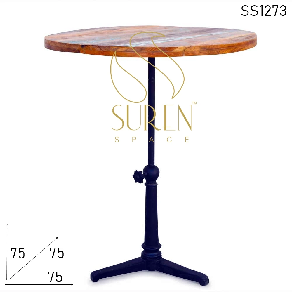 Деревянный дизайнерский длинный барный стол из железа промышленный деревянный