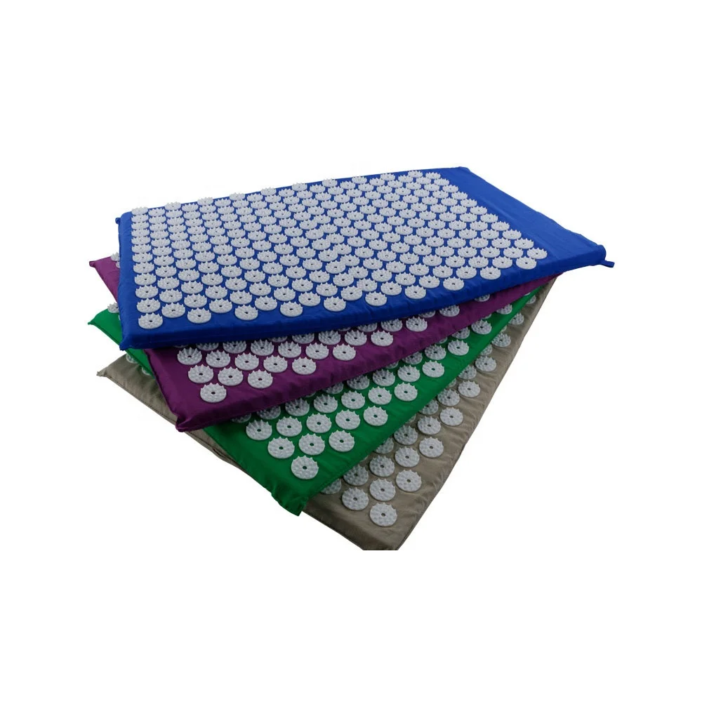 Shiastu massage cushion acupressure spike points yoga acupuncture mat pad