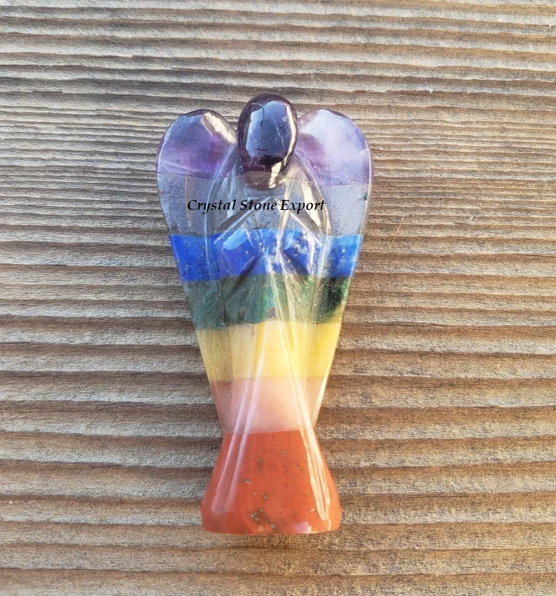 Chakra Bonded 7 Chakra Crystal Angel : Gemstone Angels : Wholesale Crystal Angel