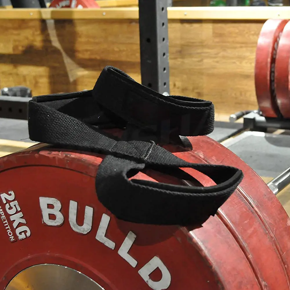 Custom Logo Figure 8 Weight Lifting Straps Gym Workout Gym Training Powerlifting Wrist Straps Figure 8 Straps