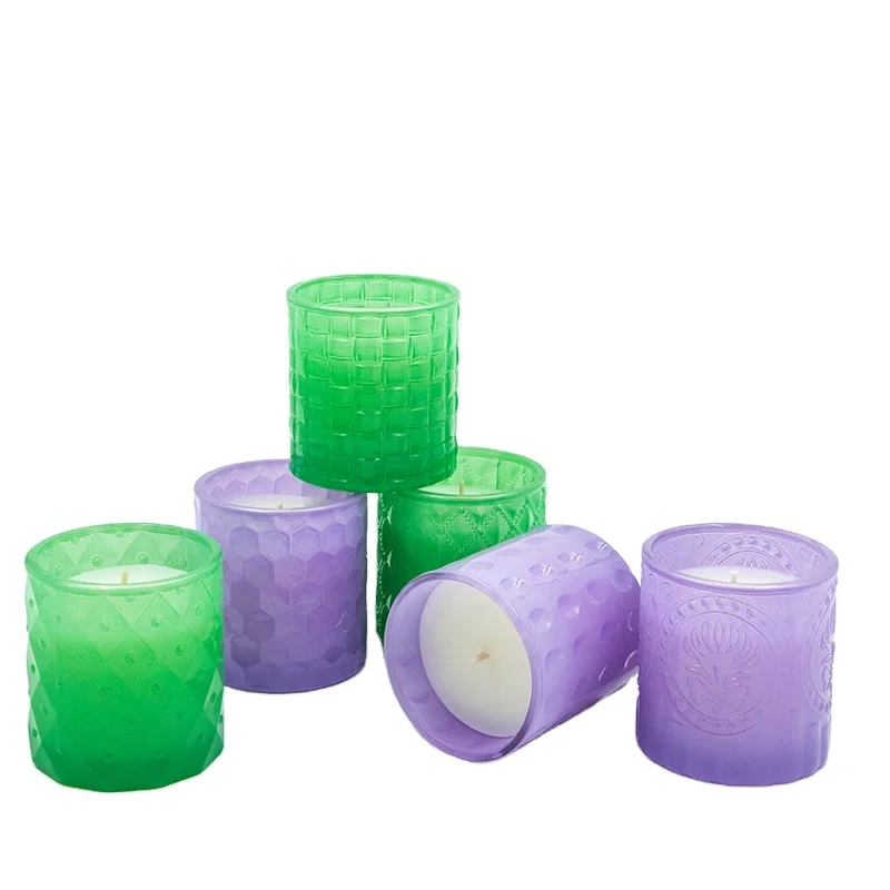 Wholesale High Level Vanilla Sea Salt High Scented Candle With Oval Glass Jar Use For Living Room And Party