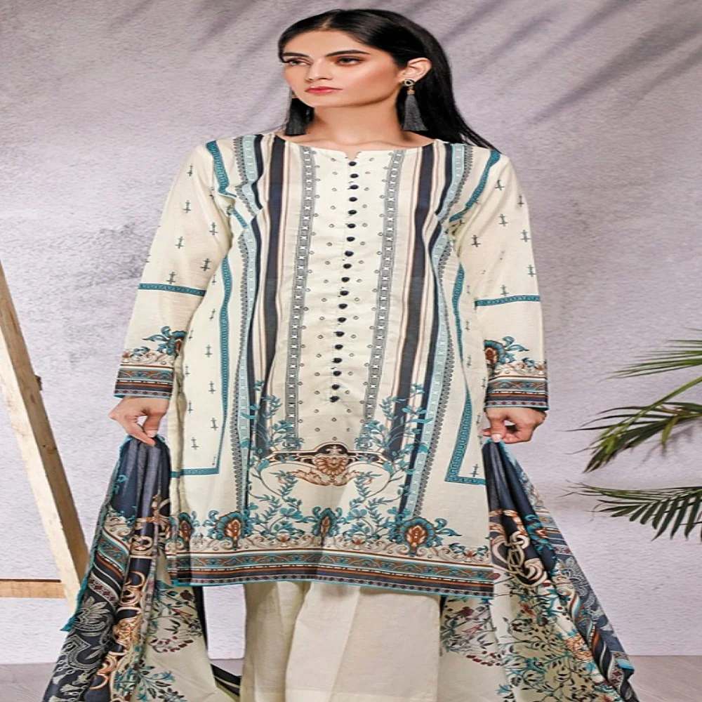 
Stylish Pakistani and Indian style un-stitched Branded Suits two Piece 