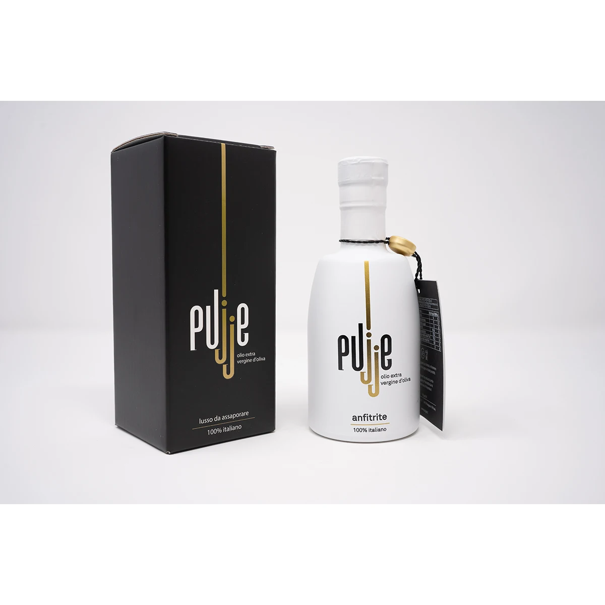  Высококачественный дизайн Сделано в Италии EVOO Anfitrite Premium Line стеклянная бутылка 200 мл повязка для