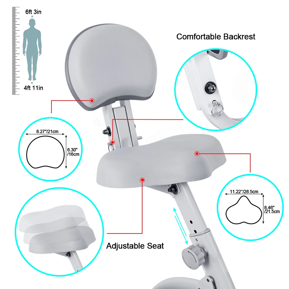 Onetwofit Gym Equipment Exercise Fitness Home Machine Spinning Indoor Trainer White Unisex OEM Logo Exercise Muscle Body Tool
