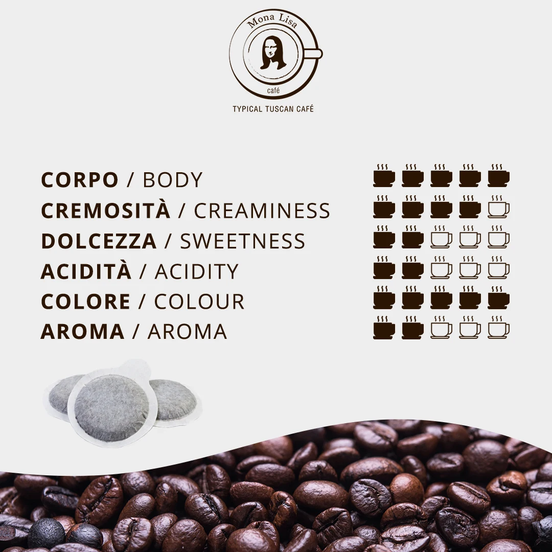 High quality Mix Flavours Coffee Blend Pods box 100 pods compostable for espresso home machines