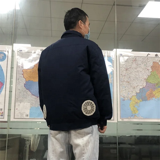 Summer Cooling Air Conditioned Workwear Cooling Jacket Working Clothes With Fans.