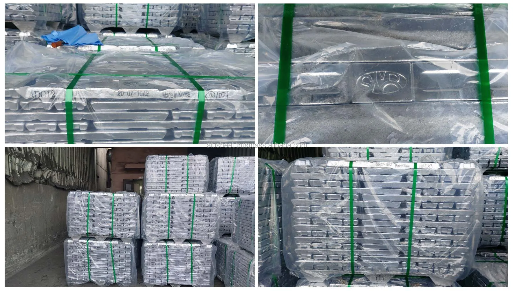 
Best Quality Korean Secondary Aluminum Ingot(ADC12 & A380) 