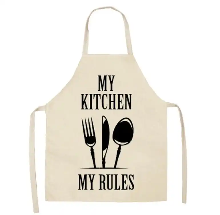 Напечатанный логотип на заказ 100% хлопок или полиэстер Кухонные фартуки
