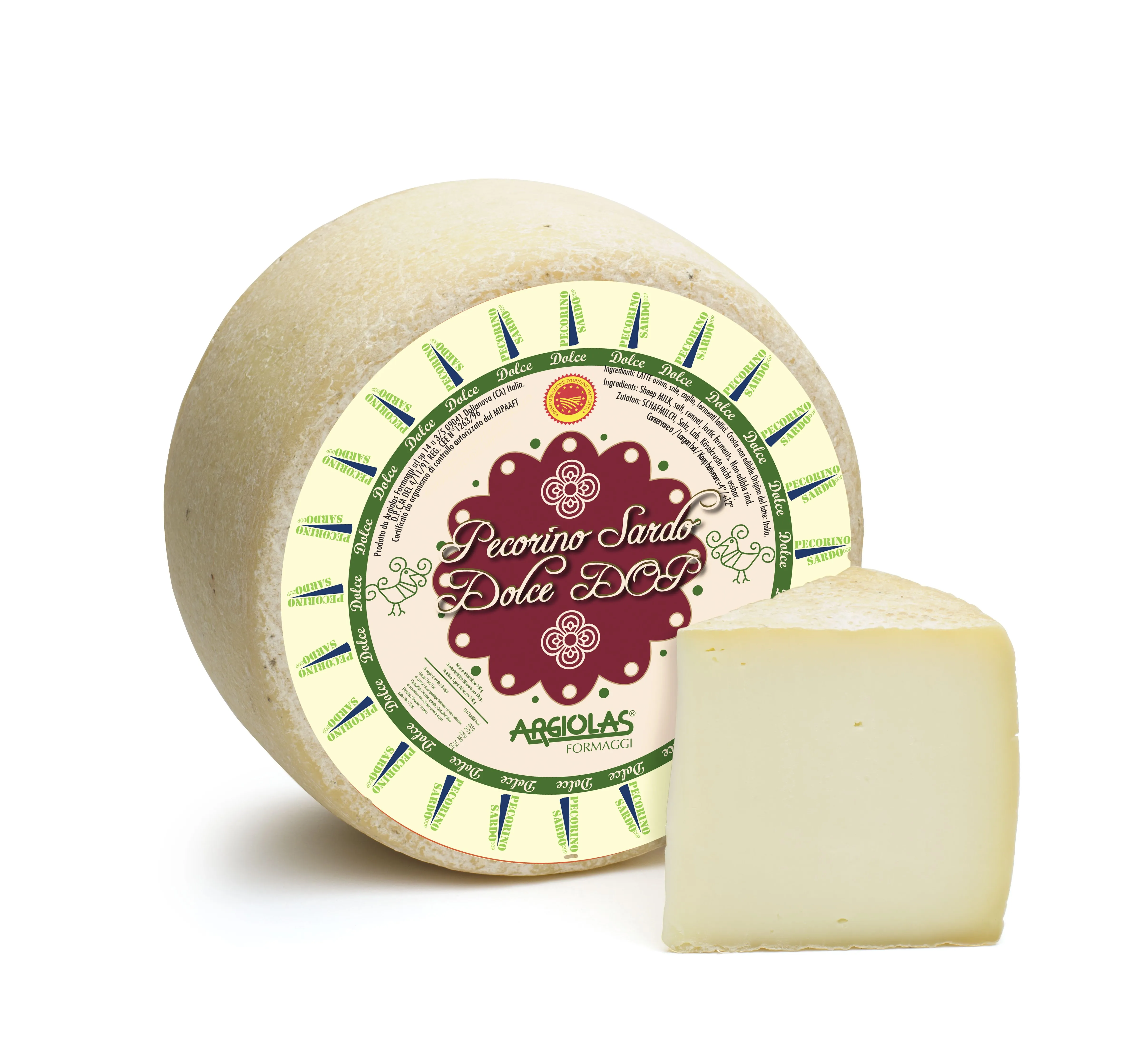 Italian Pecorino sardo dolce DOP- Fresh pecorino cheese