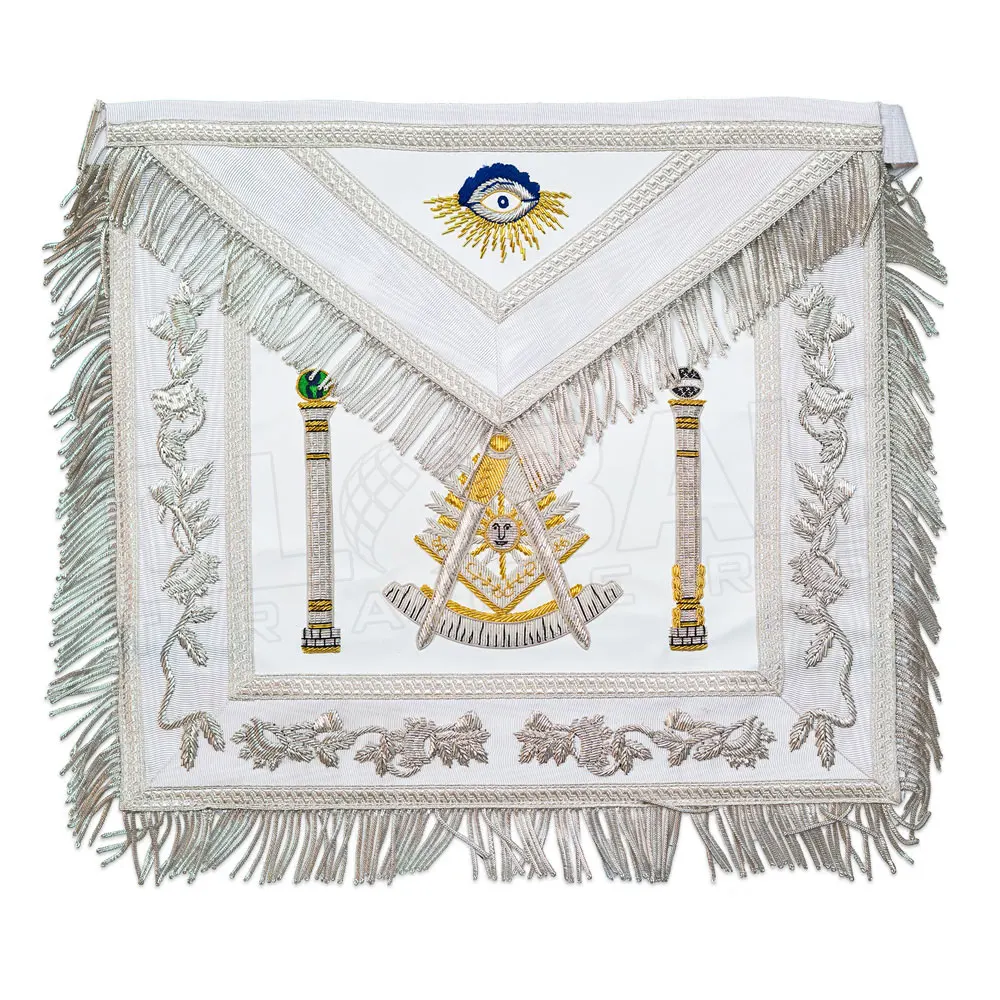 Бархатный фартук с вышивкой Masonic Regalia, фартуки для офицера масонской домики (10000004544934)