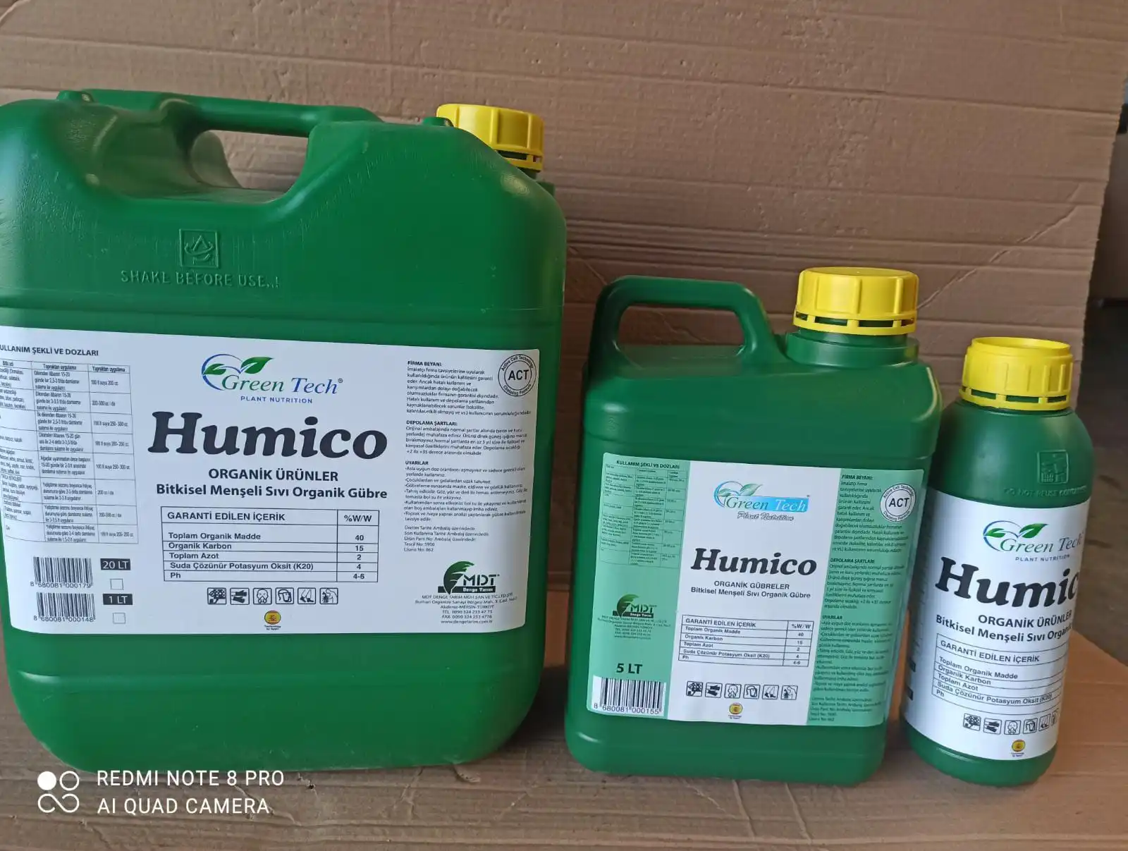 Green Tech Humico - Humic Fulvic Acid - Vegetable Liquid Humic Fulvic Acid - Organic Soil Regulator