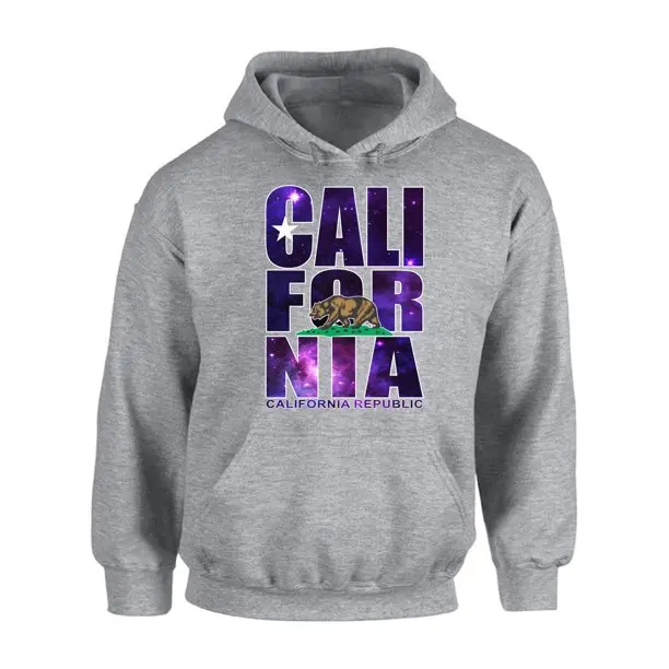 
Custom design California Republic Sweatshirt California Galaxy Print Hoodie 