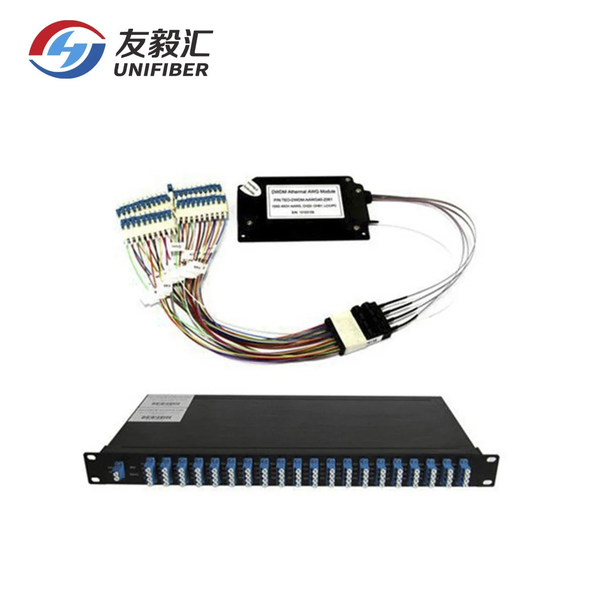 50Ghz DWDM ITU Grid 96 Channel Athermal Arrayed Waveguide Grating(AAWG) Mux/Demux C-band DWDM Module