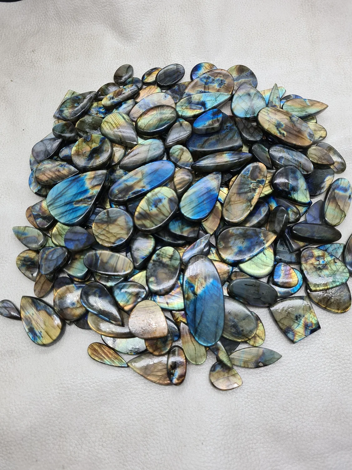 Labradorite Cabochon Oval Lot Multi Flashy Gemstone Multi Labradorite Cabochon Wholesale Gemstone