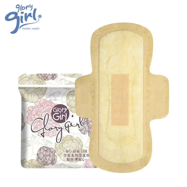 High Quality And Very Soft Ultra Thin Organic Cotton Sanitary Towels Biodegradable Bamboo Fibre Sanitary Pads For Women