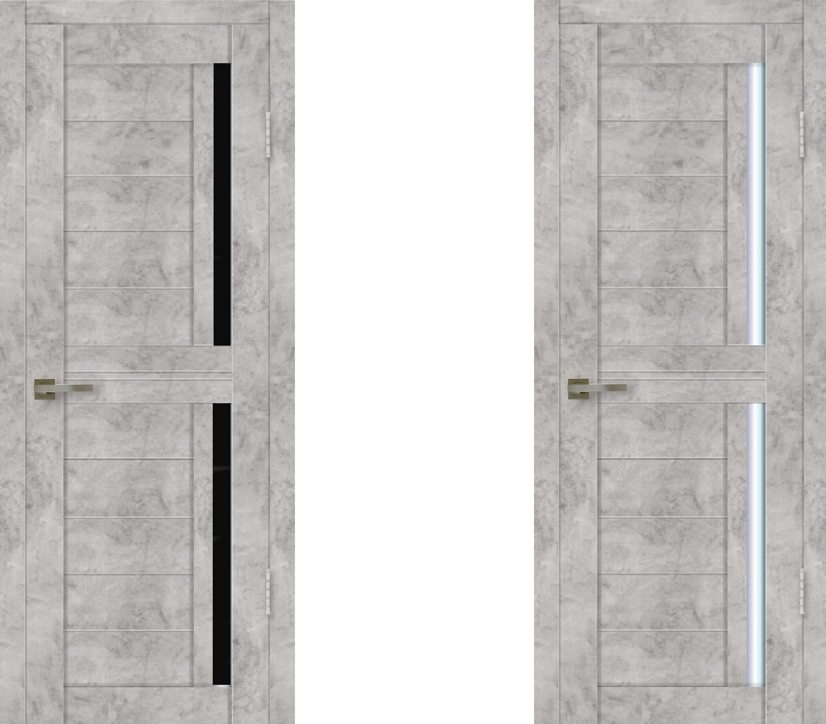 Cityline 012 The Best Quality Interior Door With Black Or Light Glass Exclusive Design