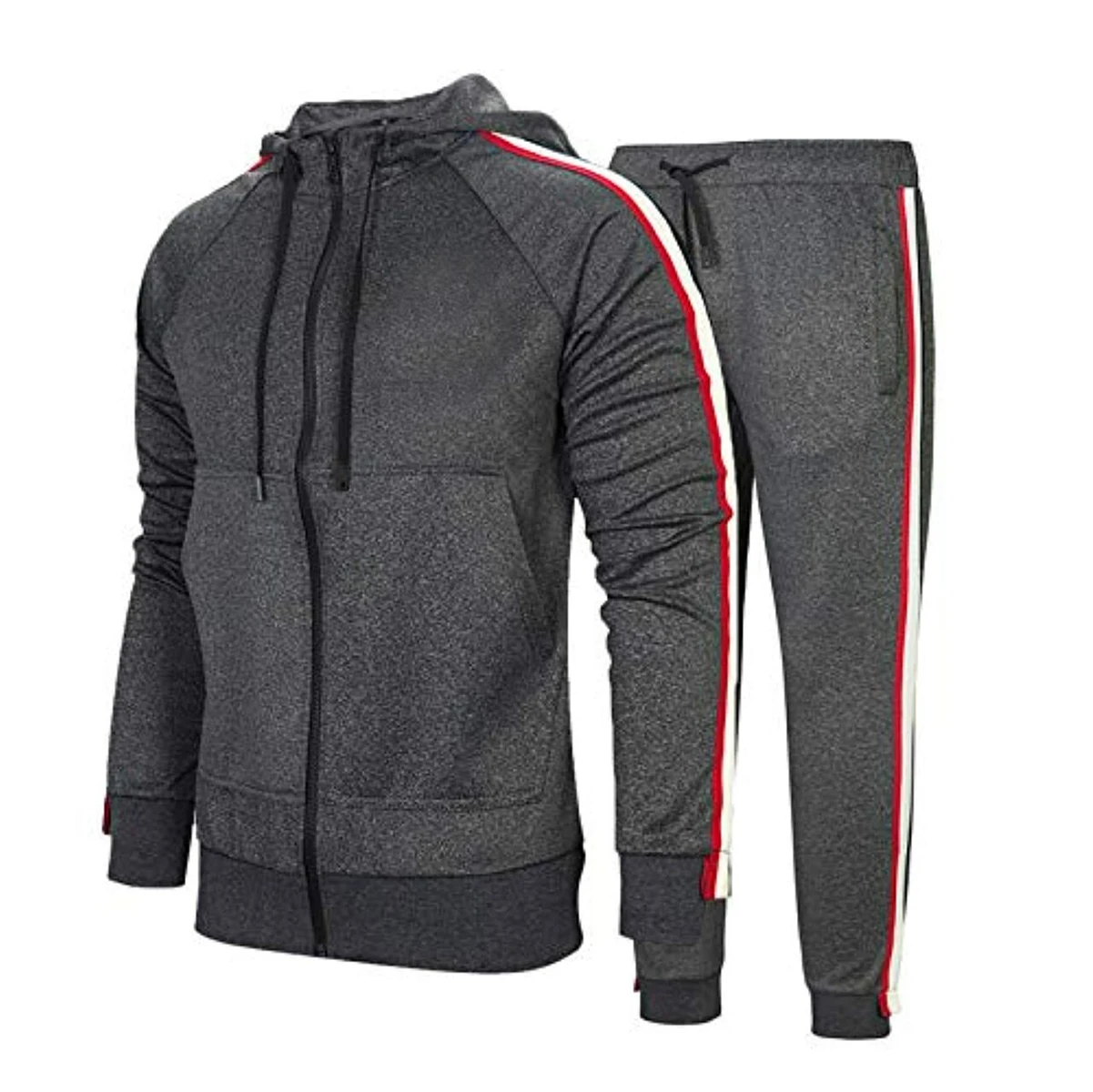 Custom Logo Factory Wholesale OEM Tracksuit Fleece Jogging Set Gym Sports Zipper up Hoodie Jogger Sweat Suits for Men Material