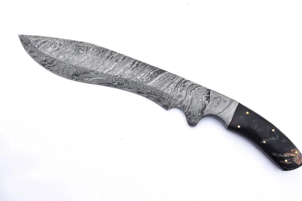  Нож Kukri ручной работы лезвие из дамасской стали с ручкой Rm