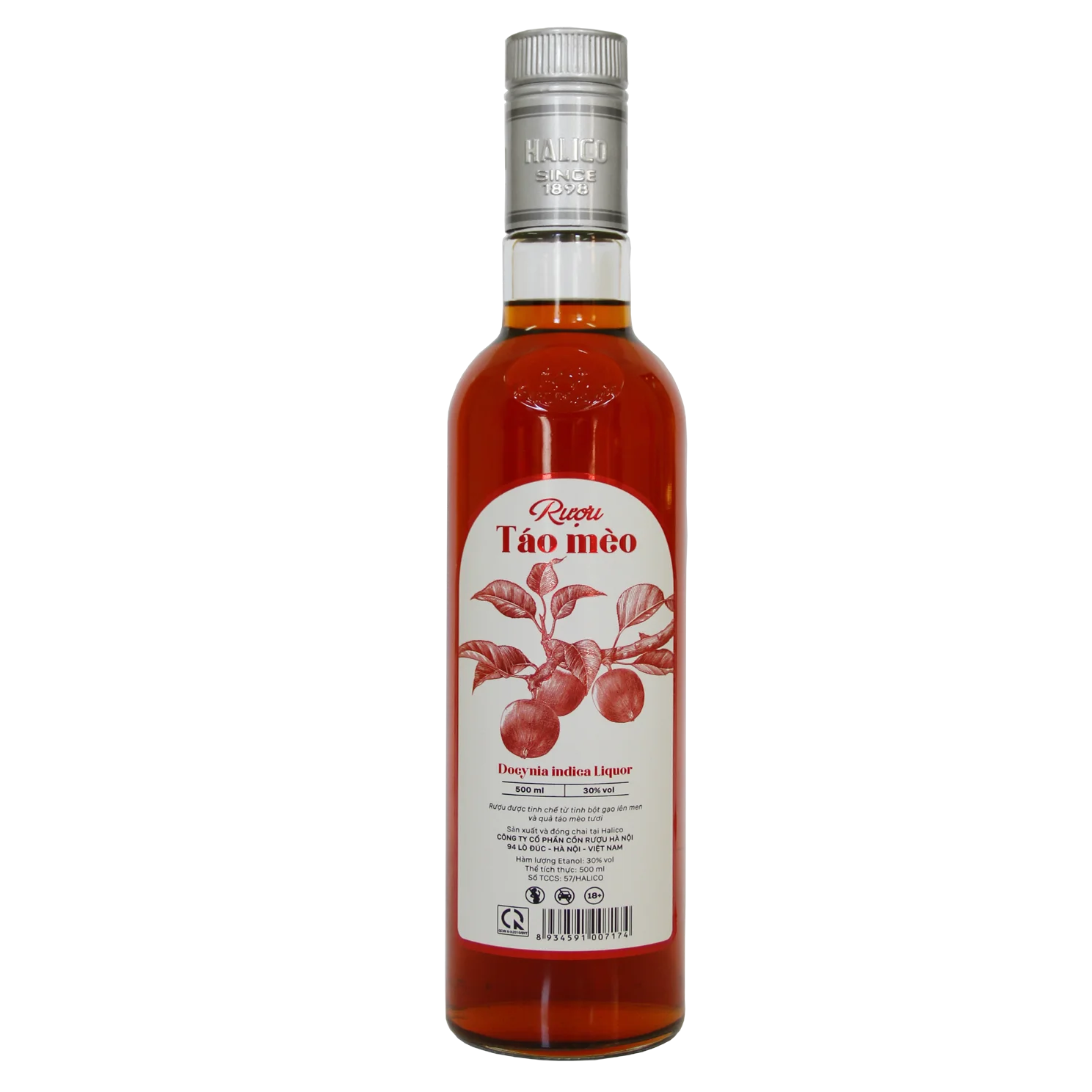 Оптовая продажа, роскошный спирт, природный спирт, сладость и кислотность, Halico Docynia означает 30% 500 мл