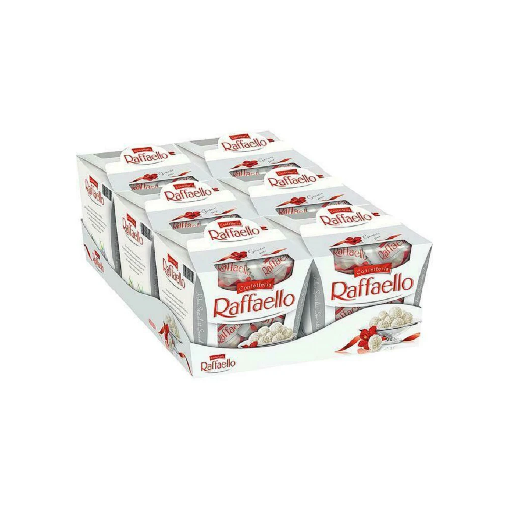 Ferrero Raffaello Almond Coconut Candy 15 Count Pack of 6 Individually Wrapped Coconut Candy