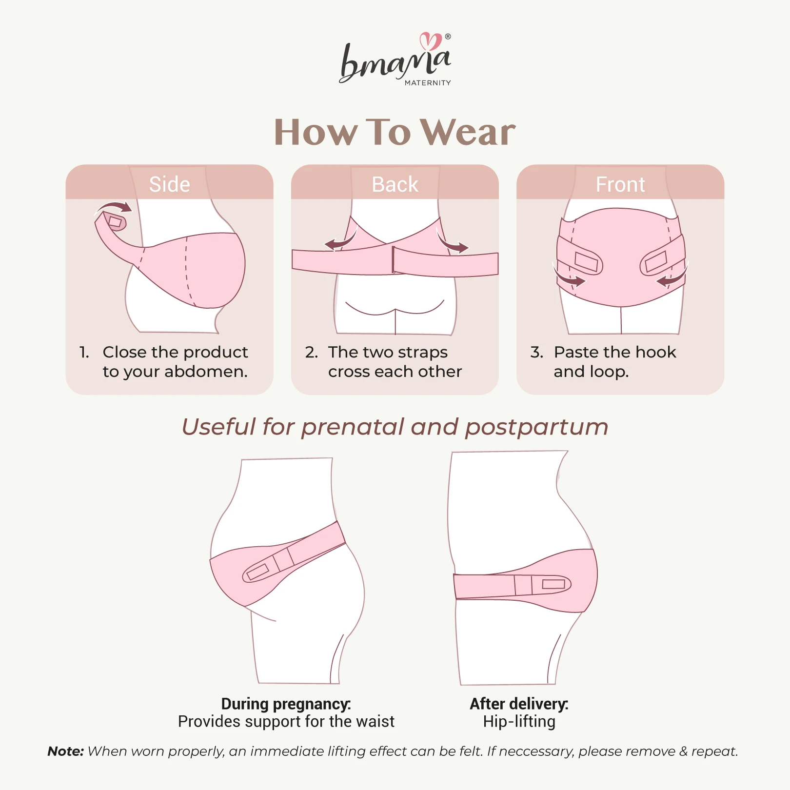 Low Price Guaranteed Quality Maternity Pregnancy 3D Support Belt Comes with Adjustable Magic Tape To Adjust Growing Belly