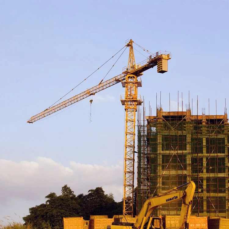 Дачэн-плоской подошве в китайском стиле; Тип Головки Дешевые 50 м Дубай башенный кран Tc5013-4