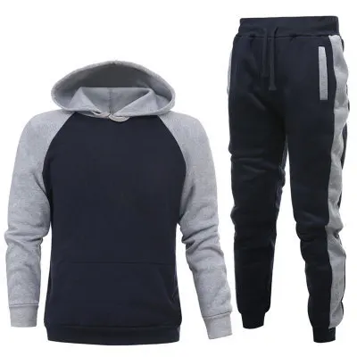 Training Suits Cotton Hoodie Sweatsuits Cheap price running Fitness jogger Winter Tracksuit sets For Men Sport Wear