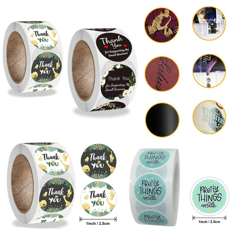 Круглая наклейка «спасибо» на День Благодарения бумажная этикетка для книг печати подарка в честь ребенка упаковки подарков
